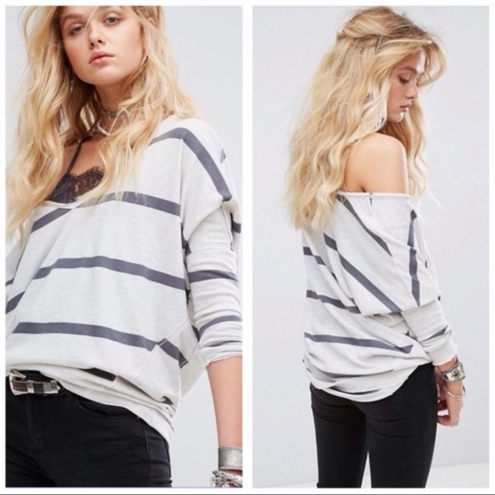 Free People ~  Upstate Stripe Tee